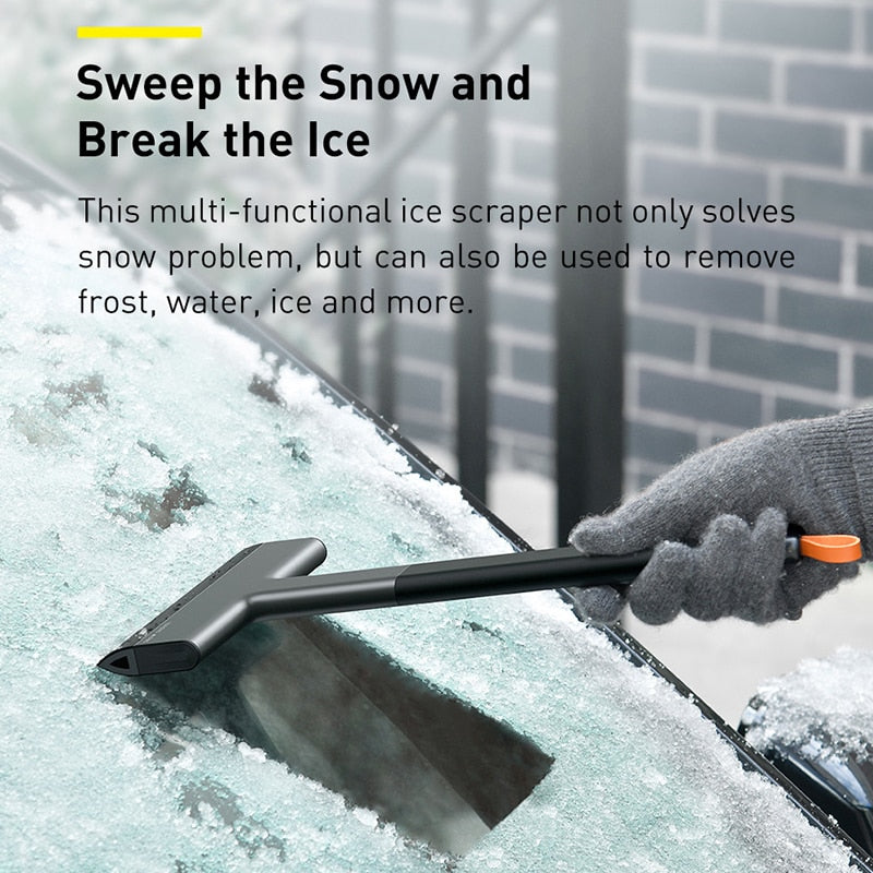 Baseus Ice Scraper Snow Removal Car Windshield Window Snow Cleaning Scraping Tool TPU Auto Ice Breaker Snow Shovel