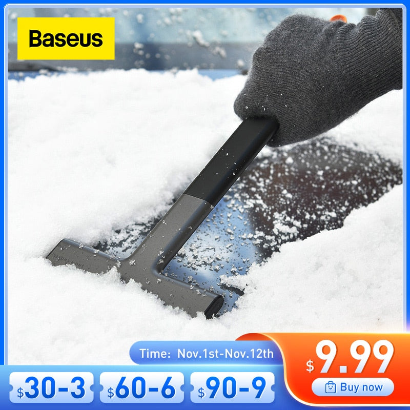 Baseus Ice Scraper Snow Removal Car Windshield Window Snow Cleaning Scraping Tool TPU Auto Ice Breaker Snow Shovel
