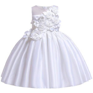 Kids Dresses For Girls Elegant Princess Dress Children Evening Party Dress Flower Girl Wedding Gown vestido infantil