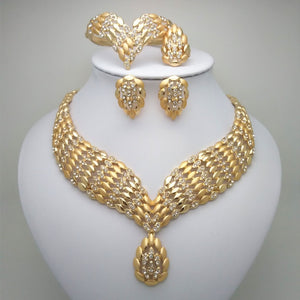 Women Jewelry African Dubai Gold Beads Set Wedding Accessories And Party