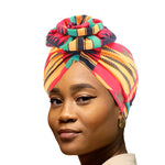 Women Turban Hat Bohemia Style Flower Hijab Caps Beanie Hair Accessories