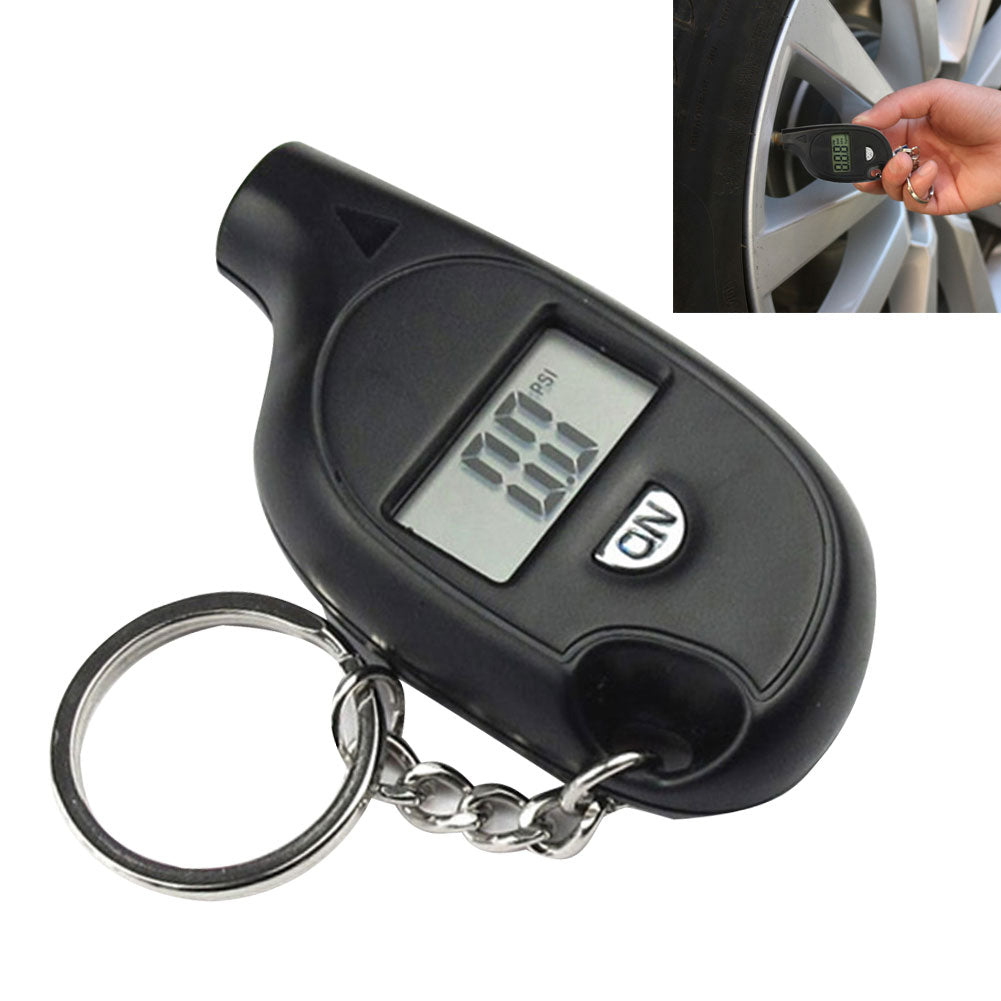 New Portable Mini LCD Digital Tire Tyre Air Pressure Gauge Tester Keychain for Car Truck Bicycle 3-150psi  CSL2017