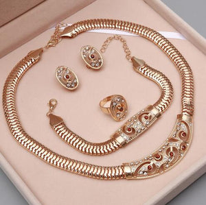 Jewelry Set Luxury Gold Wedding African Beads Jewelry Set Costume Design