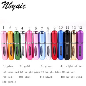 Nbyaic Refillable Portable Travel Mini Refillable Conveniet Empty Atomizer Perfume Bottles Cosmetic Containers For Traveler P27
