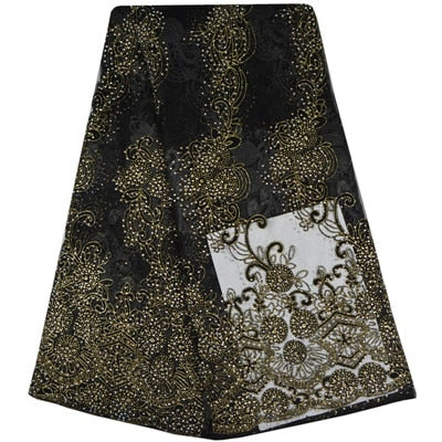 Lace Fabric- African Lace  with Embroidered