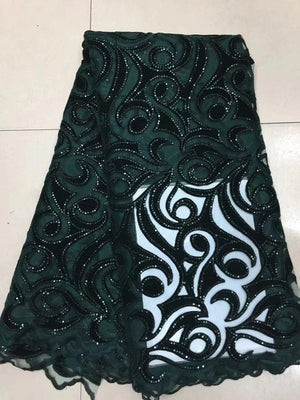 African Lace Fabric 2018 High Quality African Tulle Lace Fabric With Sequins French Net Lace For Women Dress .