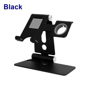 Mobile Phone Holder Foldable Desk Stand Telefon Tutucu Soporte Movil Porta Suporte Celular For Iphone X XR Apple Watch Tablet