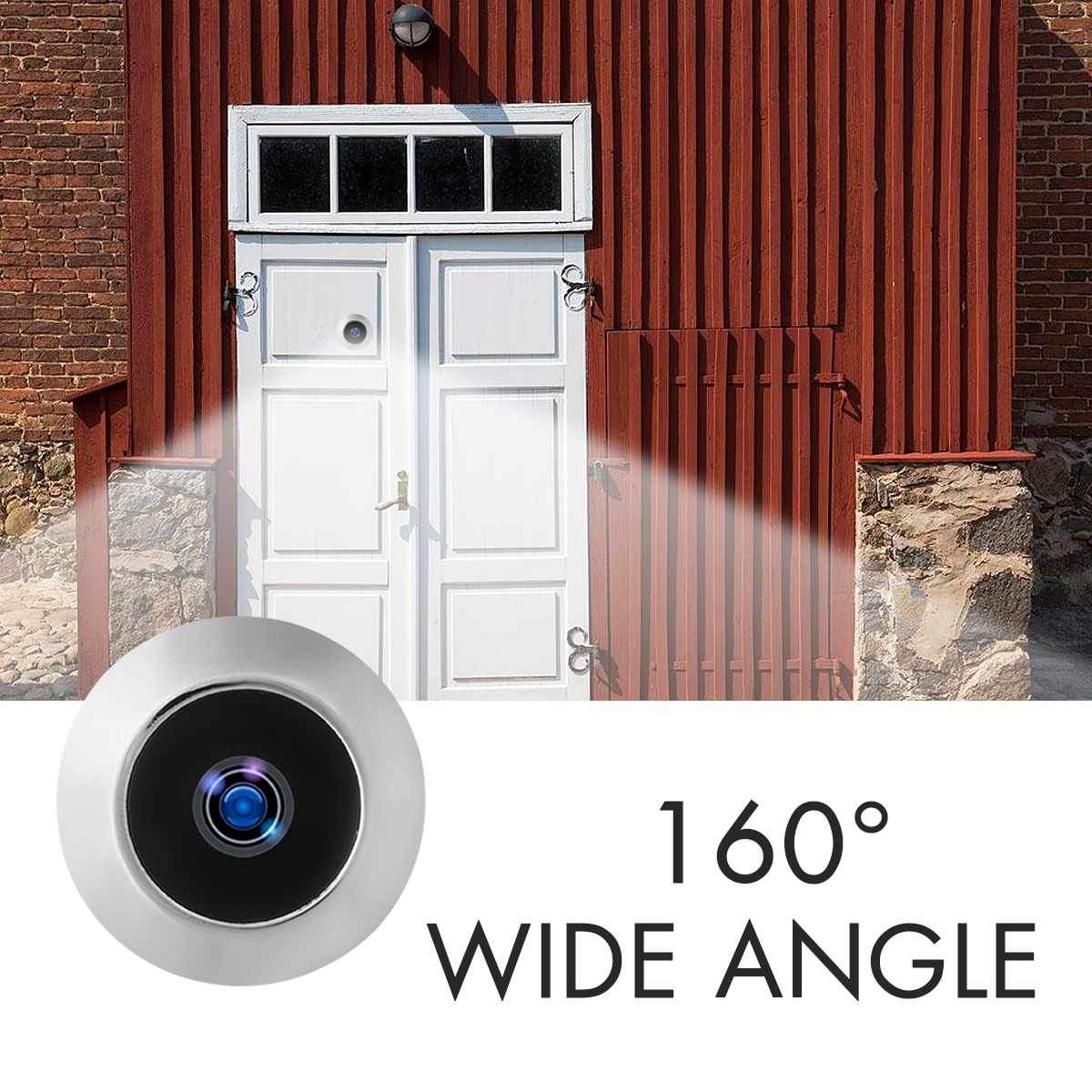 Doorbell Peephole Viewer Door Eye Monitoring Camera 160 Degree