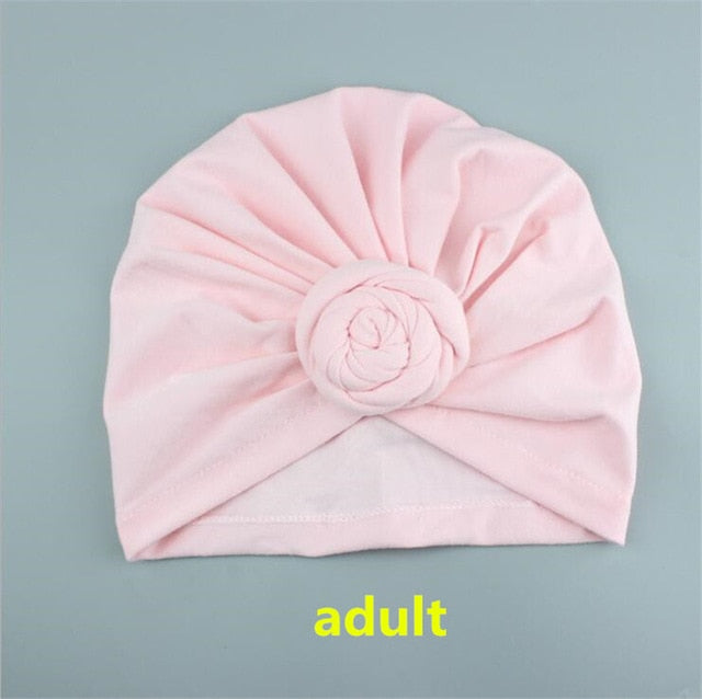 Headband Wrap Hat Mother Girls Kids Turban Headband Hair Head Bands Wrap Bandanas Accessories Headscarf Headwrap Headdress