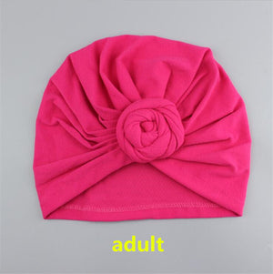 Headband Wrap Hat Mother Girls Kids Turban Headband Hair Head Bands Wrap Bandanas Accessories Headscarf Headwrap Headdress