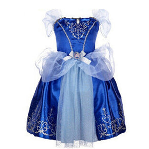 Girls Summer Dress Kids Cinderella Snow White Cosplay Costume Baby Girl Princess Dress Rapunzel Aurora Belle Dress Vestidos