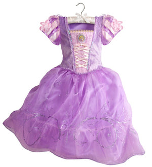 Girls Summer Dress Kids Cinderella Snow White Cosplay Costume Baby Girl Princess Dress Rapunzel Aurora Belle Dress Vestidos